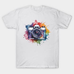 Colorful Camera Logo T-Shirt